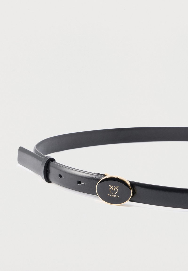 Pinko ROUND ENAMEL - Belt - brown/silver-coloured/brown  display picture 3