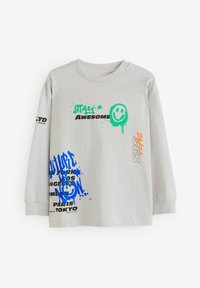 Next GRAPHIC 3 PACK REGULAR FIT - Pitkähihainen paita - navy blue white grey graffiti