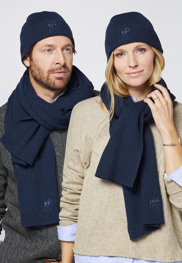 MIT GESTICKTEM LABEL SYMBOL - Mütze - m total eclipse melange