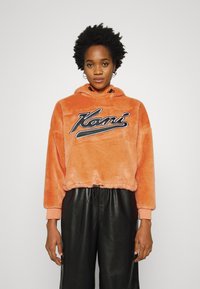 Karl Kani - VARSITY HOODIE - Fleecepaita - orange Pienoiskuva 1