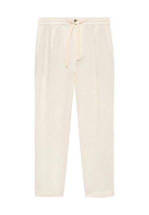 Mango WITH DRAWSTRING - Trousers - white