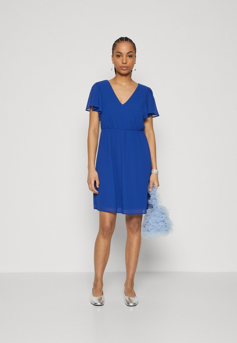 flowy blue dress short Solem Mini Dress