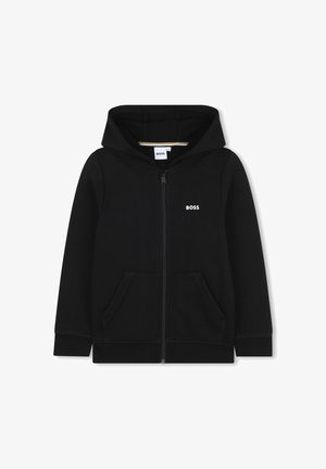 HOODED - Zip-up sweatshirt - black