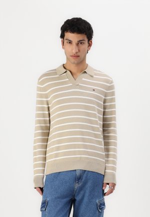 ESSENTIAL JONNY COLLAR - Jersey de punto - sandalwood/ivory petal