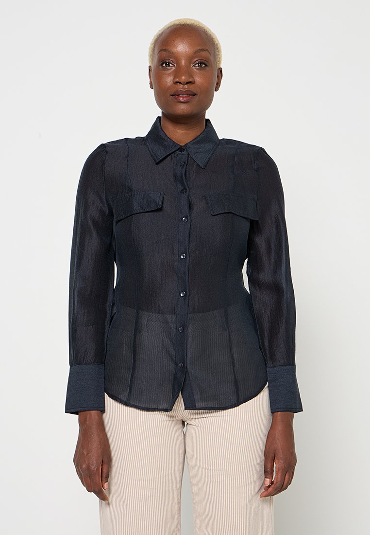 Mango Overhemdblouse donkerblauw