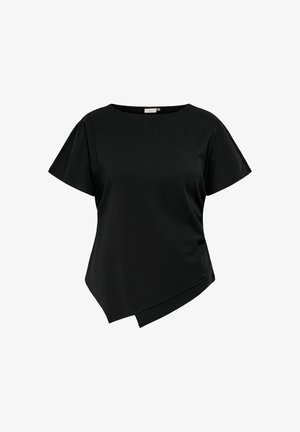 ONLY Carmakoma, TOP CARENNI TOP - T-shirt imprimé - black