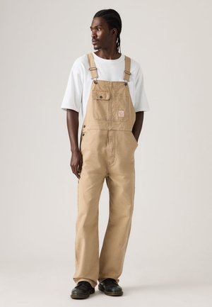 LOOSE OVERALLS - Jeans Latzhosen - tiger's eye