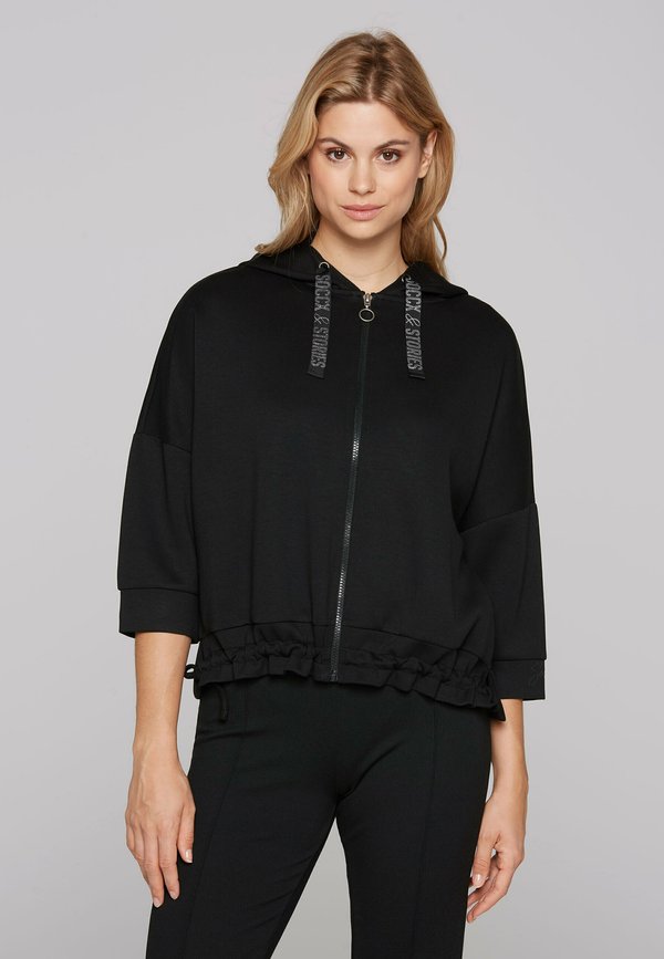 MIT KAPUZE UND RAFFUNG - Sweatjacke