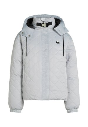 KARL LAGERFELD, IKON PUFFER - Χειμωνιάτικο μπουφάν - silver-coloured