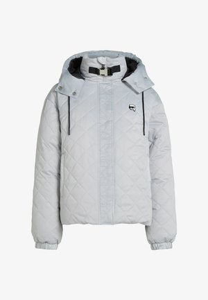 KARL LAGERFELD, IKON PUFFER - Χειμωνιάτικο μπουφάν - silver-coloured