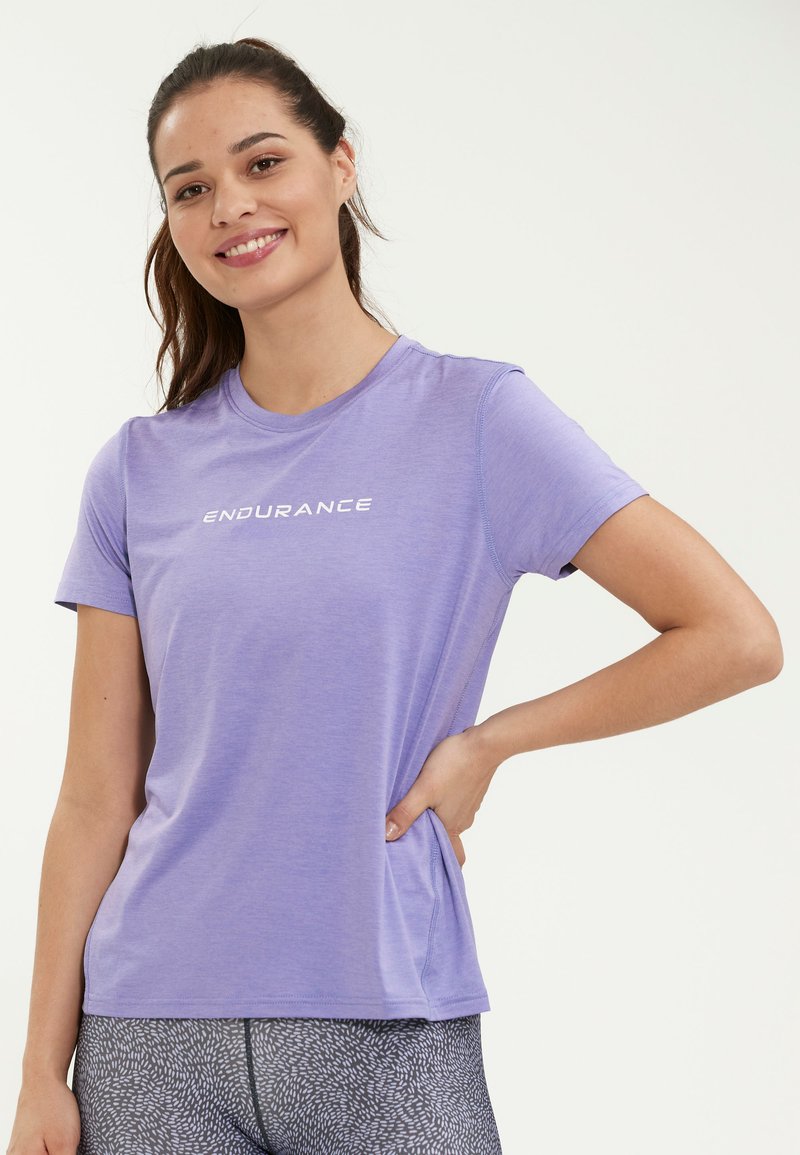 Endurance WANGE MELANGE - T-shirt till träning - violet sapphire