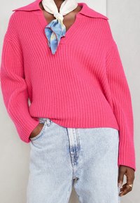 Mos Mosh Stickad tröja - pink