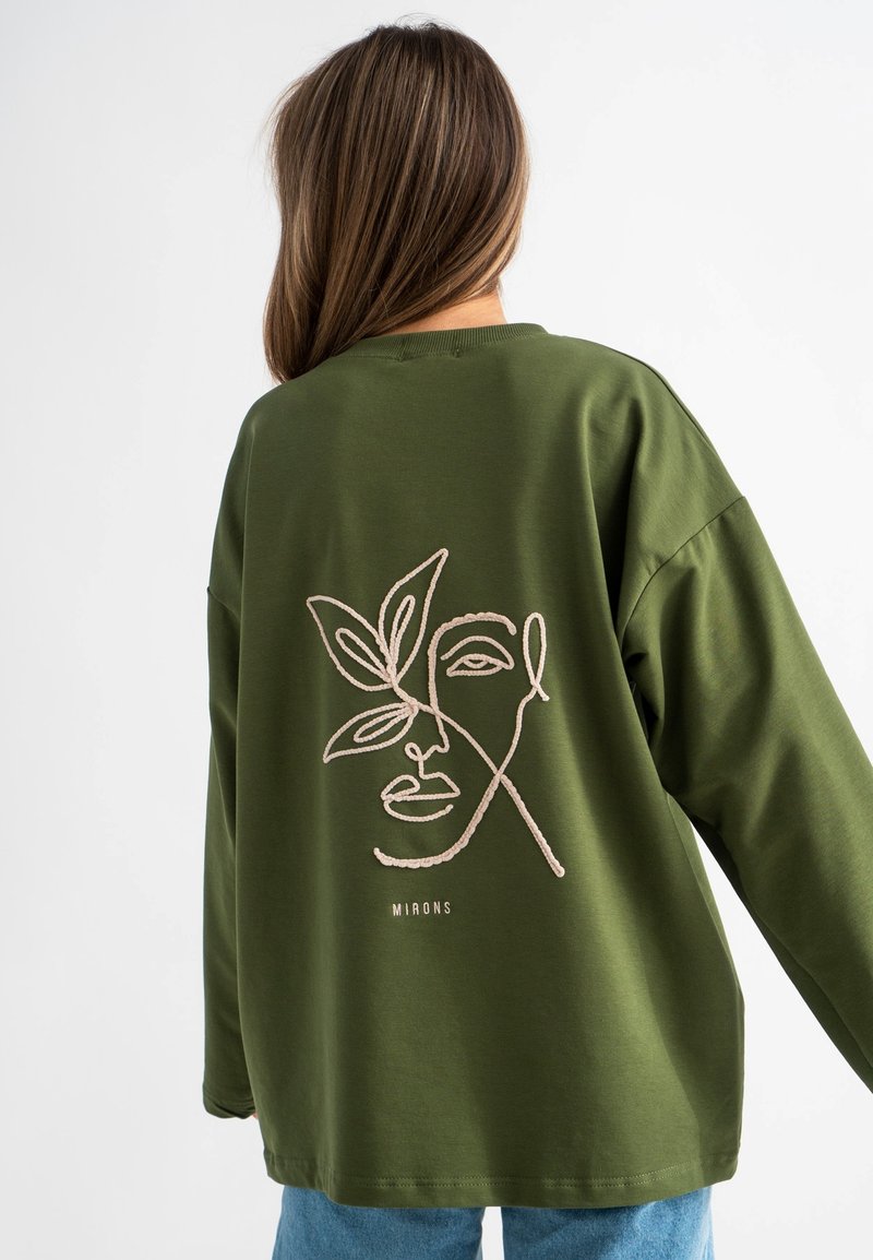 MIRONS Langarmshirt - khaki