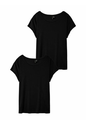 STRETCH AVA - T-Shirt basic - schwarz-schwarz