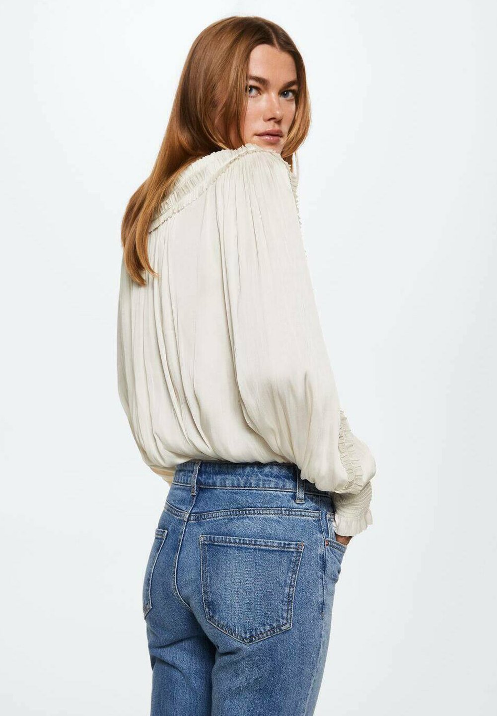 Mango CRUMBLE - Blouse - blanc cassé/crème - Zalando.nl