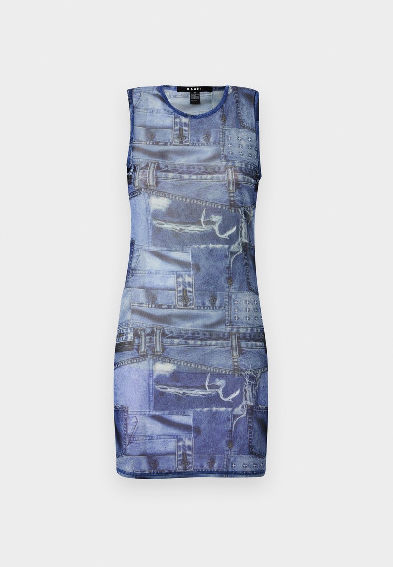 Ksubi Cocktailjurk blauw denim/bluedenim