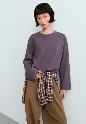 OYSHO, T-shirt à manches longues - mauve