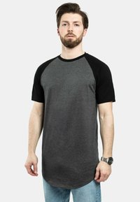 Blackskies ROUND BASEBALL KURZARM - Marškinėliai su spaudiniu - charcoal black