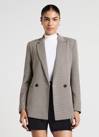 Calliope DOPPIOPETTO PIED DE POULE - Manteau court - var beige chiaro