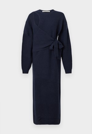 CARMEN TIE DRESS - Robe pull - dark blue