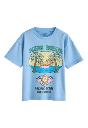 Next, REGULAR FIT - SHORT SLEEVE GRAPHIC T-SHIRT  . - Trükipildiga T-särk - washed blue ocean breeze