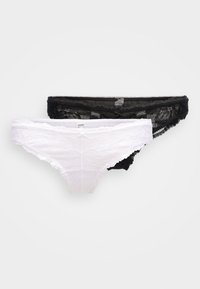 PERFECT THONG 2 PACK - Tangice - black/white