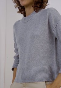 Part Two CHARLENEPW - Stickad tröja - light grey melange