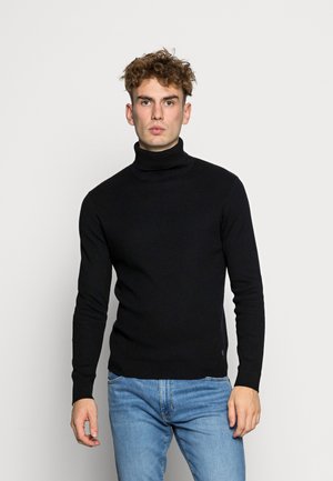 JPRBLAWINTER ROLL NECK - Stickad tröja - black