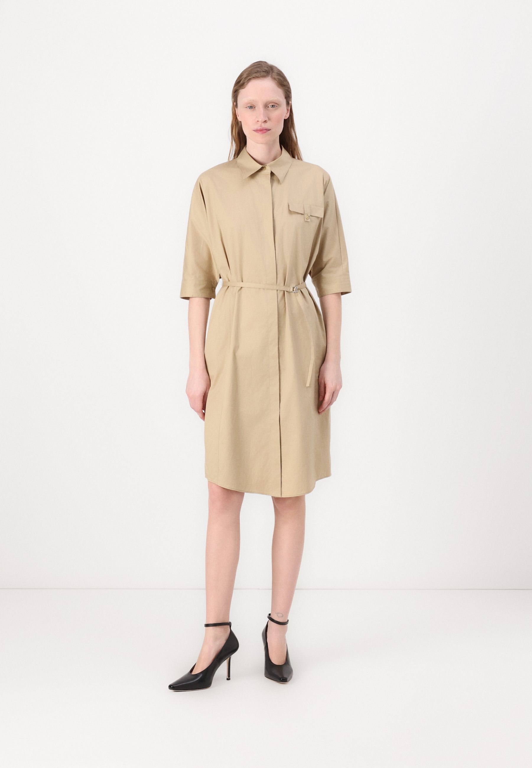 BOSS DIRISIA - Shirt dress - medium beige/beige - Zalando.co.uk
