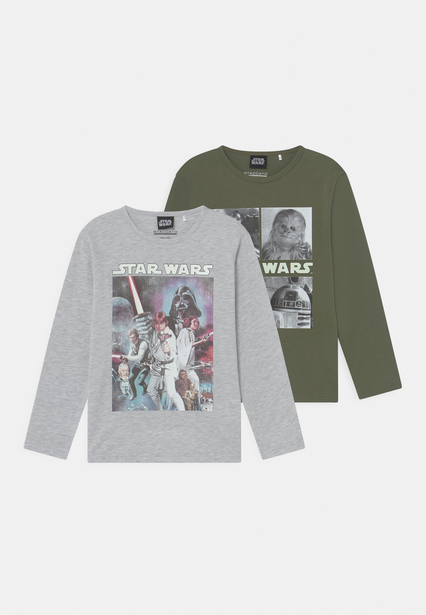 Staccato STAR WARS 2 PACK - Longsleeve - khaki/mottled/kaki - Zalando.nl