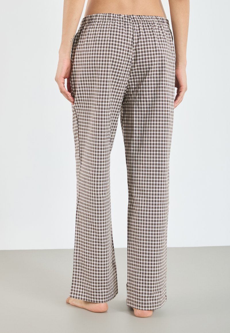 Ekouaer 2-delige pyjamabroek voor dames, lange slaapbroek, geruite slaapbroek, vrijetijdsbroek met zakken, S-XXL, XL Ekouaer 2-delige pyjamabroek voor dames, lange slaapbroek, geruite slaapbroek, vrijetijdsbroek met zakken, S-XXL, XL