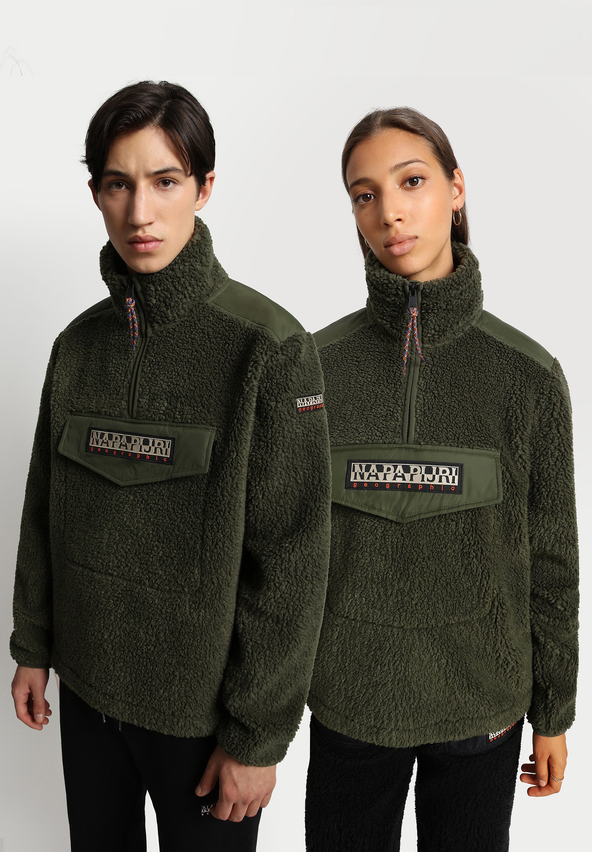 giubbotto verde con pelo