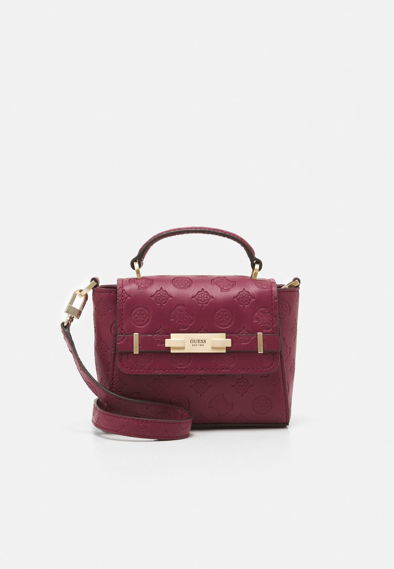 Guess BEA MINI TOP HANDLE FLAP Handtasche plum/beere Zalando.de