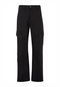 SLANTED POCKET  - Pantalon cargo - black