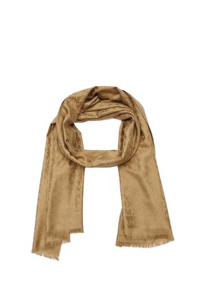 Michael Kors, MICHAEL MICHAEL KORS LOGO TAPE OBLONG - Scarf - medium brown