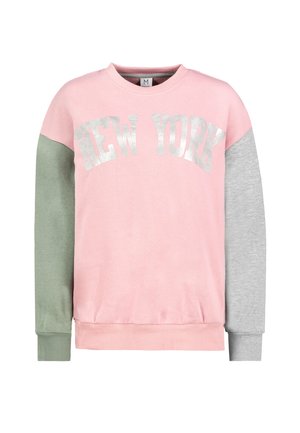 MIT GLANZDRUCK - Sweatshirt - middle-rose