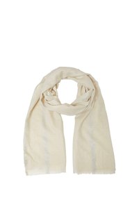 s.Oliver - MIT GLITZER UND FRANSEN - Scarf - beige Thumbnail Image 1