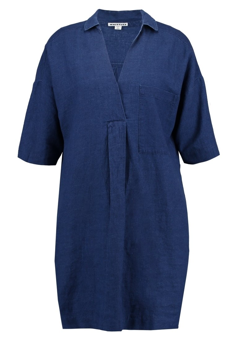Whistles Denim dress - blue denim - (Pre-owned) - Zalando.ie