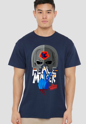 Warner Brothers, SUICIDE SQUAD 2/PEACEMAKER ILLUSTRATION - Print T-shirt - dark blue