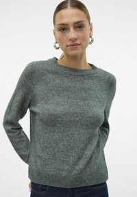 Vero Moda VMFILUCA O-NECK NOOS - Trui - balsam green