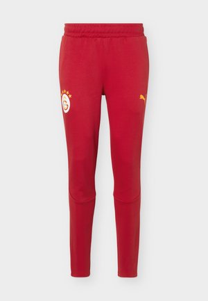 Puma, GALATASARAY SK EVOSTRIPE PANTS - Παντελόνι φόρμας - dark cherry/summer sunset