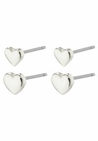 AFRODITTE  HEART STUD 2 PACK - Boucles d'oreilles - silver-coloured