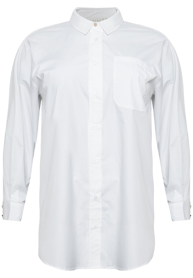 Kaffe Curve Overhemdblouse wit Kaffe Curve Overhemdblouse wit