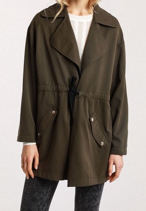 Halflange jas - khaki