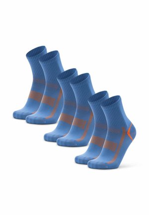 QUARTER 3-PACK - Sportsocken - blue orange