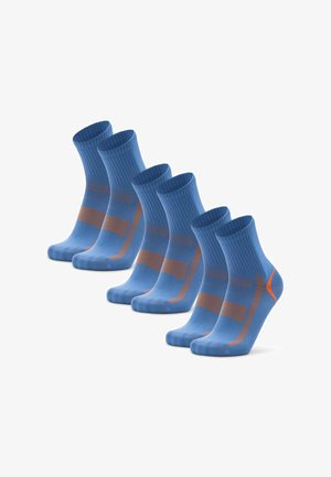 QUARTER 3-PACK - Calcetines de deporte - blue orange