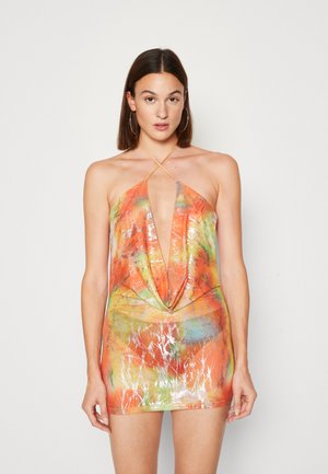 Jaded London MINI BEACH DRESS TIE DYE - Cocktail φόρεμα / Φόρεμα για πάρτι - metallic