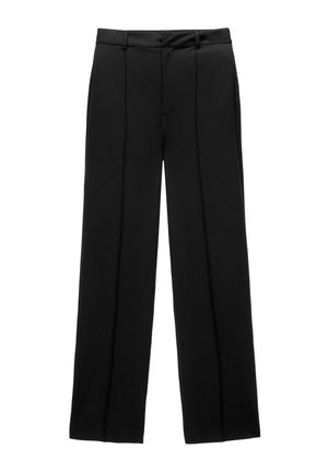 PULL&BEAR SEAMED - Housut - black