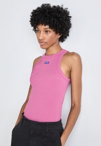 HUGO EASY TANK - Topp - medium pink