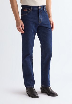 Wrangler TEXAS - Vaqueros rectos - blau denim dunkel